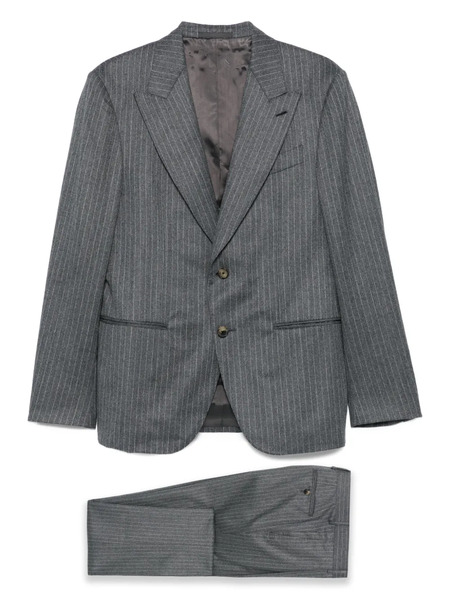  Caruso Pinstripe Wool Suit - Grey 