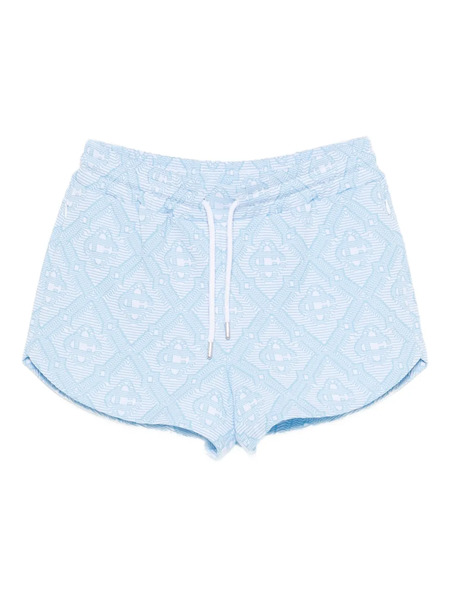  Casablanca Drawstring Pattern Shorts - Blue 