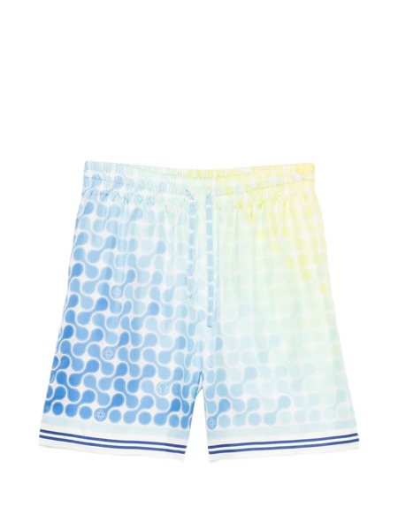  Casablanca Elasticated Patterned Shorts - Blue 