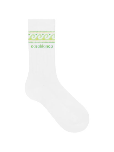  Casablanca Kids Patterned Socks - White 