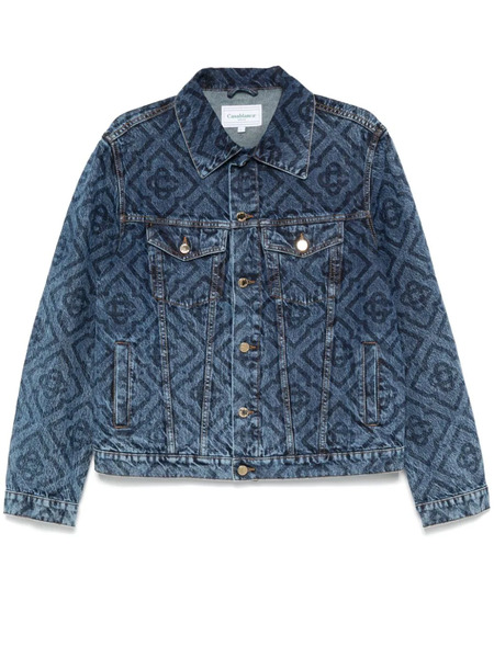  Casablanca Laser Monogram Denim Jacket - Blue 