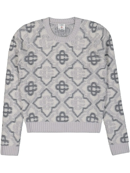  Casablanca Monogram-pattern Jumper - Grey 