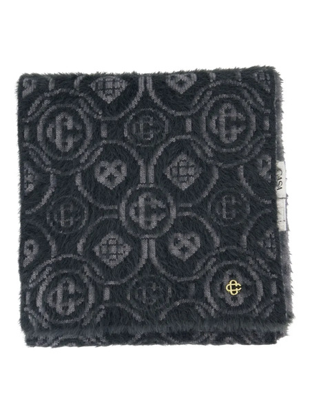  Casablanca Monogram-pattern Scarf - Grey 