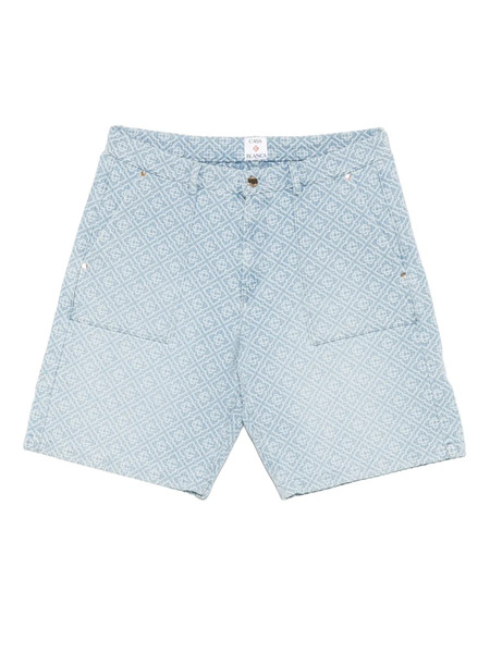  Casablanca Monogram-patterned Shorts - Blue 