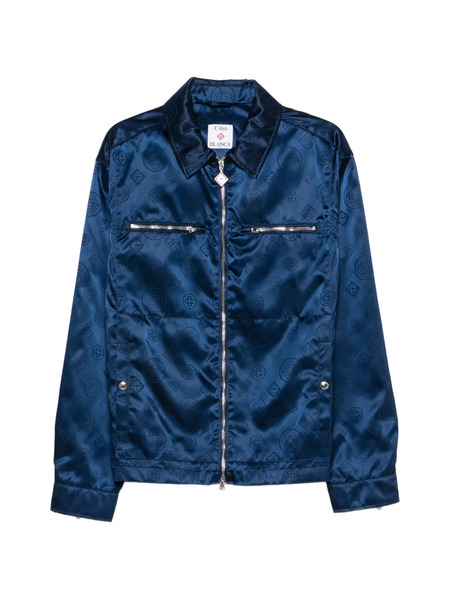  Casablanca Patterned Zip Jacket - Blue 