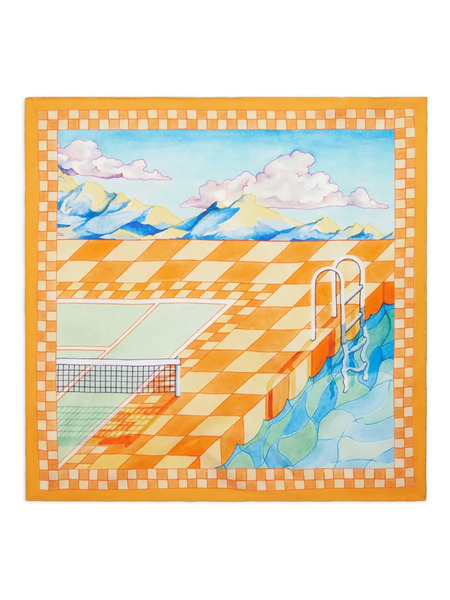 Casablanca Surreal Pool Scarf - Multicolour 