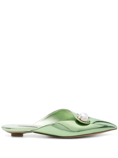 Casadei Blade Mules - Green 