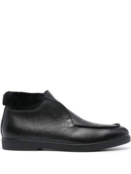  Casadei Cervo Leather Boots - Black 