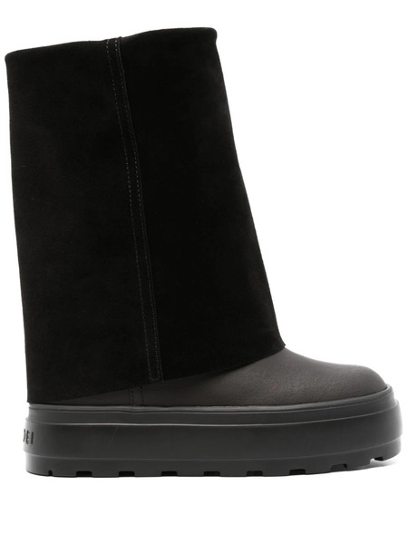  Casadei Folded-top Boots - Black 