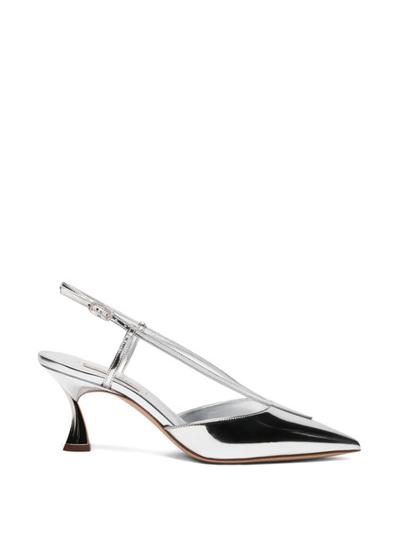  Casadei K-blade Victory Pumps - Silver 