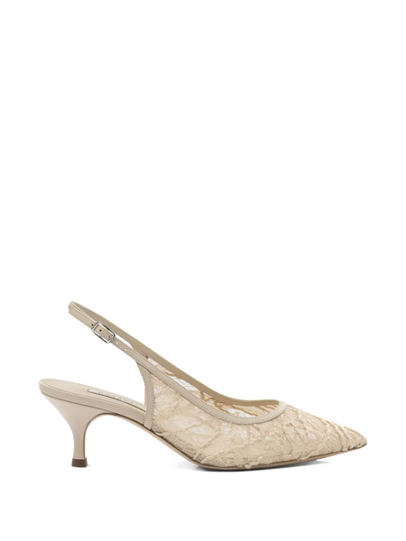  Casadei Lace Pumps - Neutrals 