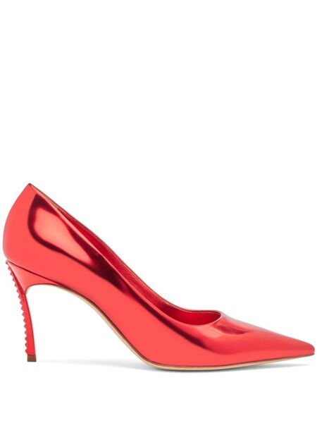  Casadei 80mm Alice Blade Pumps - Red 
