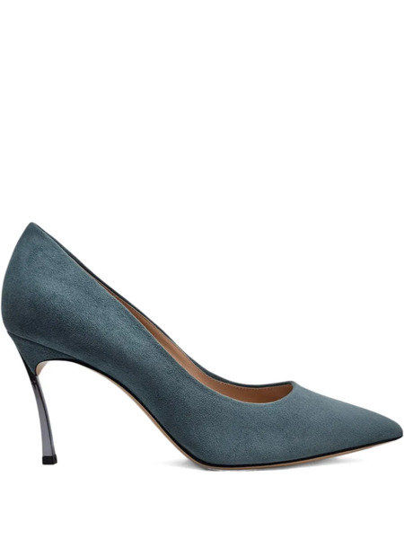  Casadei 80mm Blade Pumps - Green 