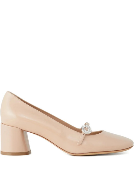  Casadei 50mm Cleo Pumps - Neutrals 