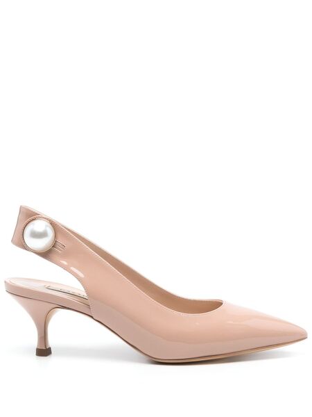  Casadei 70mm Julia Pumps - Neutrals 
