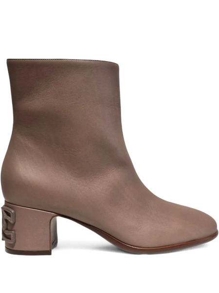  Casadei 50mm Logo-plaque Boots - Neutrals 