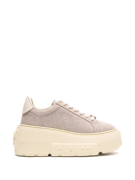  Casadei Nexus Solar Eclipse Platform Logo Sneakers - Neutrals 