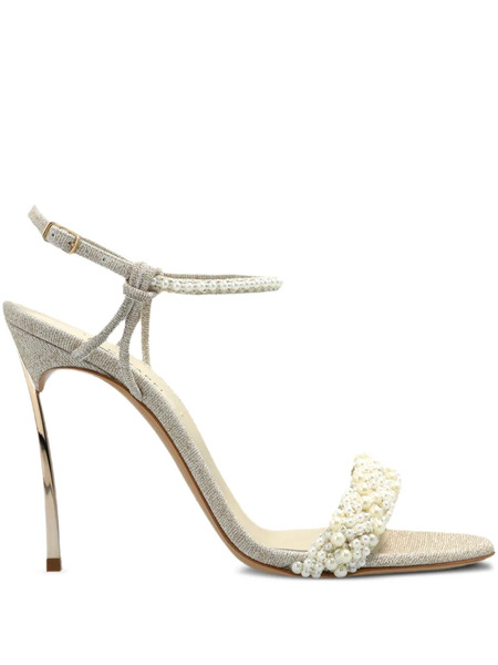  Casadei Pearlsway Blade Sandals - Neutrals 