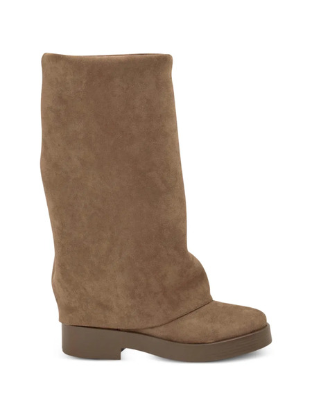  Casadei Platform Heeled Boots - Brown 
