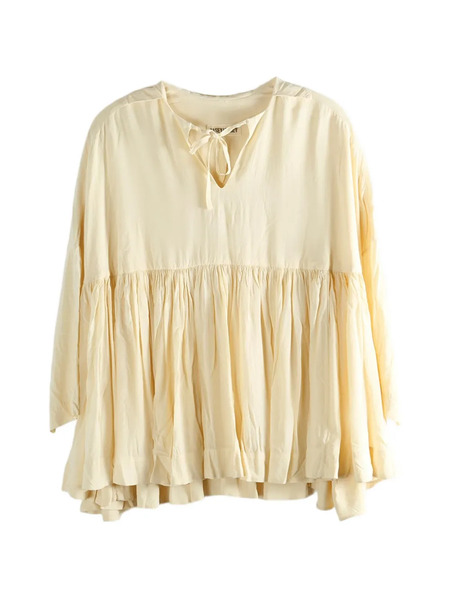 Casey Casey Tie-neck Blouse - Neutrals 