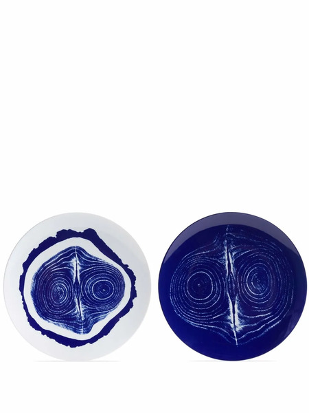  Cassina Tronc Set Of 2 Placeholder Plates - White 