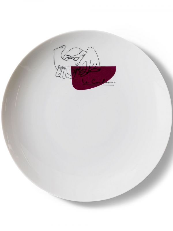  Cassina Two-set Service Prunier Dessert Plates - White 