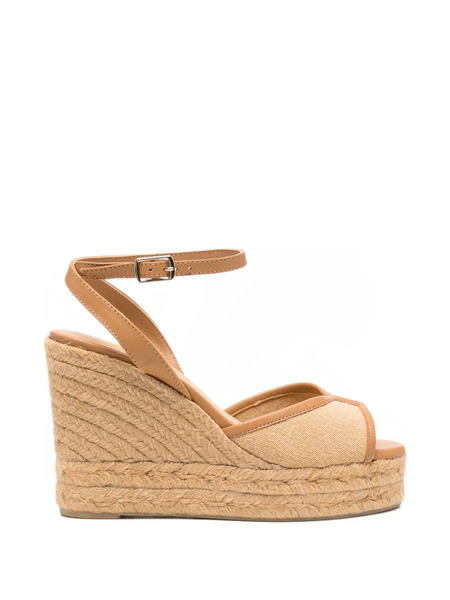  Castañer Brigitte Ankle Strap Wedge Espadrilles - Neutrals 