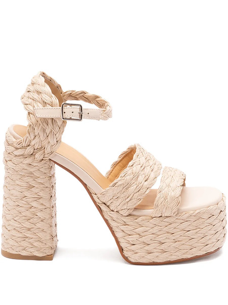  Castañer Fresa/258 Raffia Sandals - Neutrals 