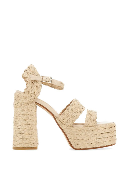  Castañer Fresa Woven Double Strap Sandals - Neutrals 
