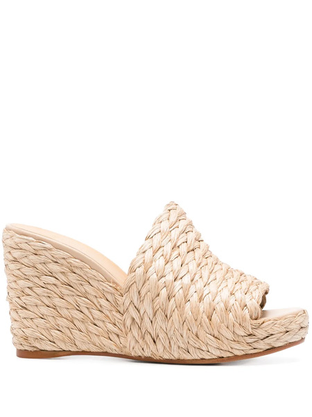  Castañer Jenna Wedged Mules - Neutrals 