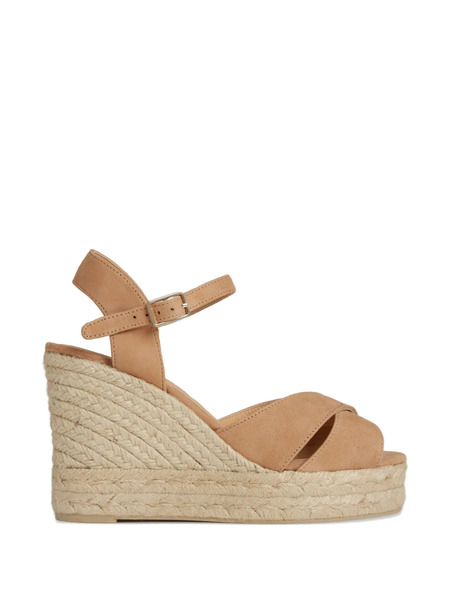  Castañer 110mm Bromelia Ankle-strap Wedge Espadrilles - Brown 