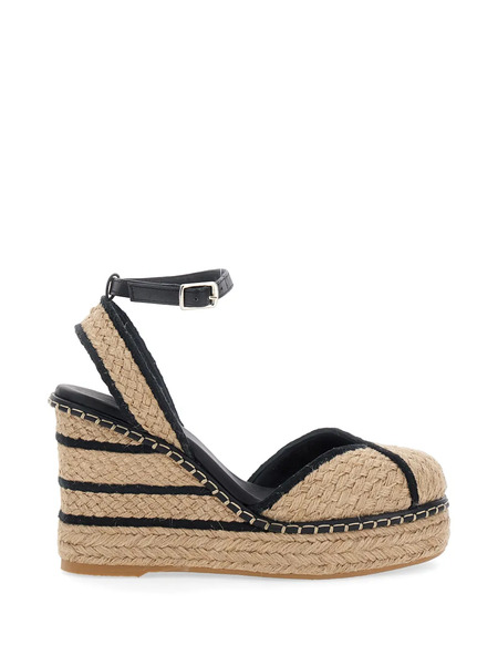  Castañer Striped Wedge Espadrilles - Neutrals 