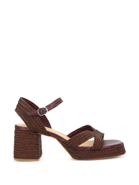  Castañer Vallita Woven Strap Sandals - Brown 