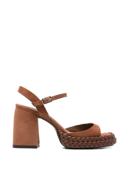  Castañer Woven Platform Sandals - Brown 