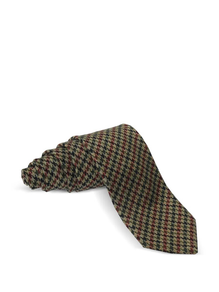  Castangia Houndstooth Tie - Brown 