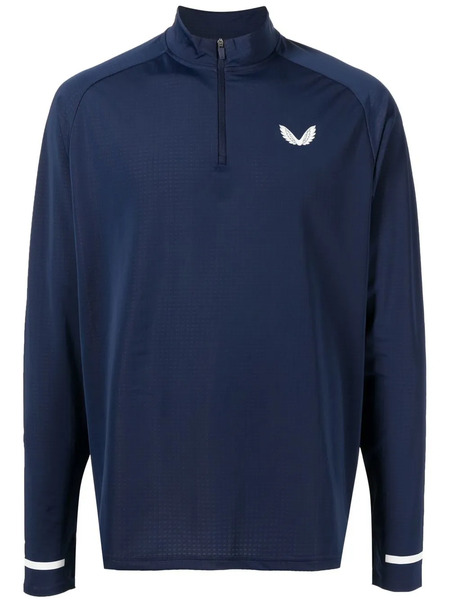  Castore Logo-print Long-sleeve Sweatshirt - Blue 