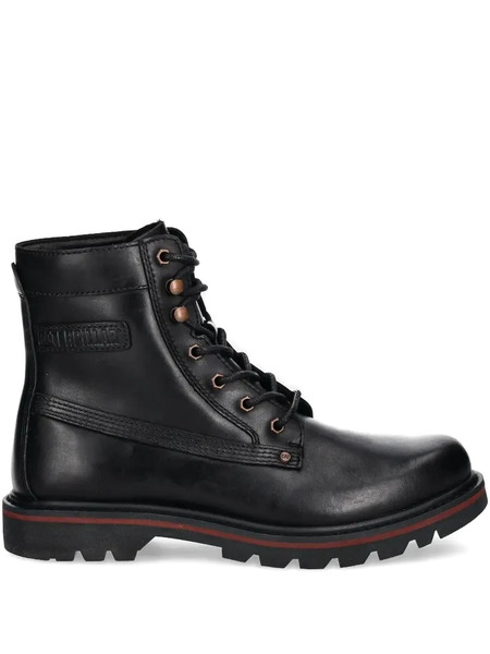  Caterpillar Lace-up Leather Boots - Black 