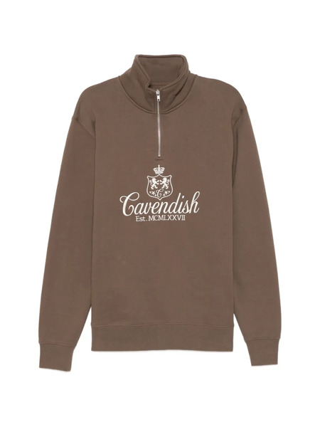  Cavendish Logo-embroidered Sweatshirt - Brown 