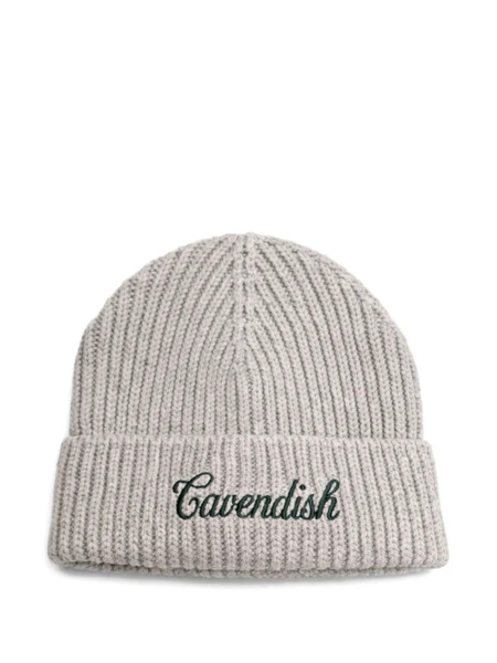  Cavendish Ribbed Beanie Hat - Grey 
