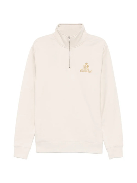  Cavendish Zip-up Logo Sweatshirt - Neutrals 