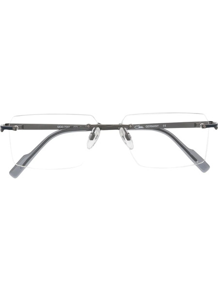  Cazal Metallic Panel Rectangle Glasses - Blue 