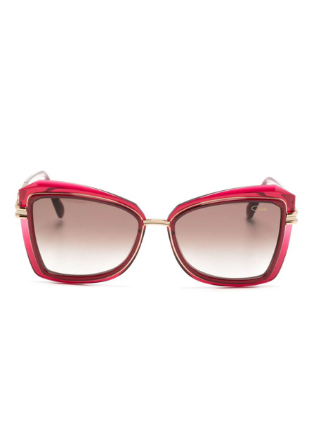  Cazal 851/2 Oversize Sunglasses - Red 