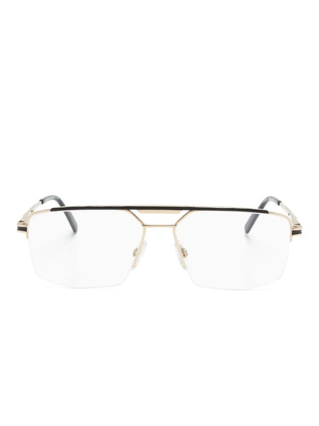  Cazal 7098 Pilot-frame Glasses - Gold 