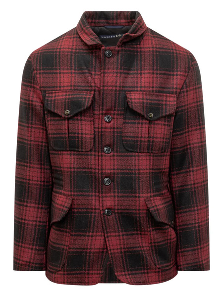  Ceccarelli Check Shirt Jacket - Red 