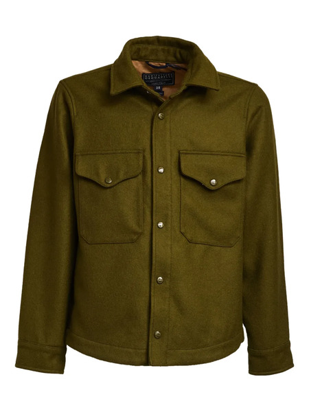  Ceccarelli Heavy Wool Shirt Jacket - Green 