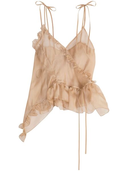  Cecilie Bahnsen Alessandra Top - Neutrals 