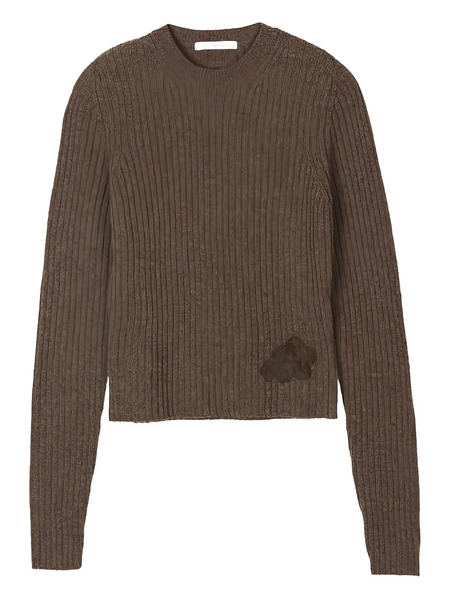  Cecilie Bahnsen Blas Nordic Rib Pullover - Brown 