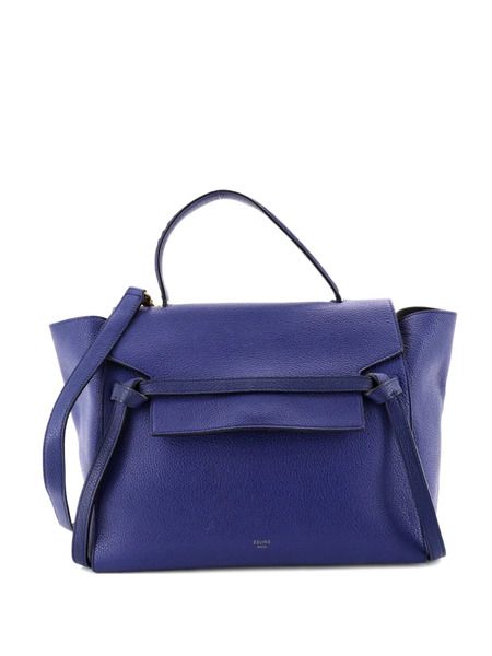  Celine Pre-owned Belt Bag Textured Leather Mini Shoulder Bag - Blue 