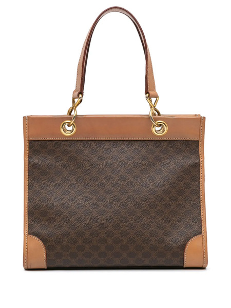  Celine Pre-owned 2016 Macadam Coated Canvas Handbag - Brown 