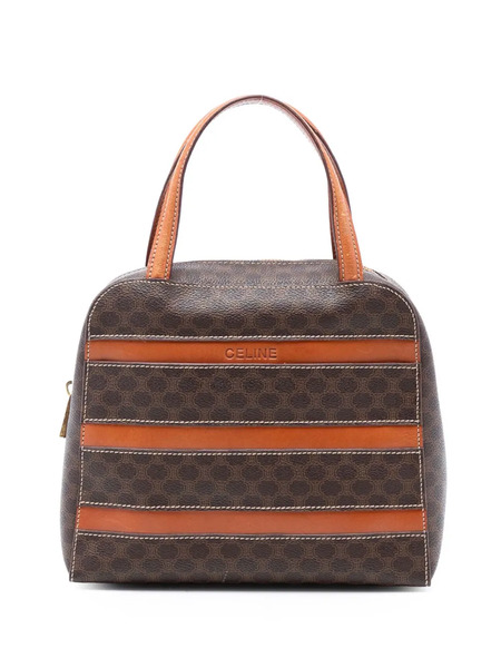  Celine Pre-owned 1997 Macadam Coated Canvas Handbag - Brown 